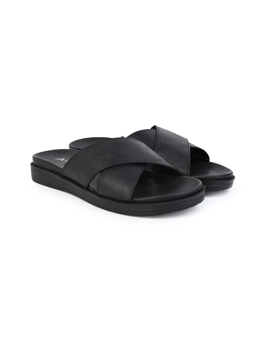 Alberto Torresi Deriko Black Genuine Leather Flats all