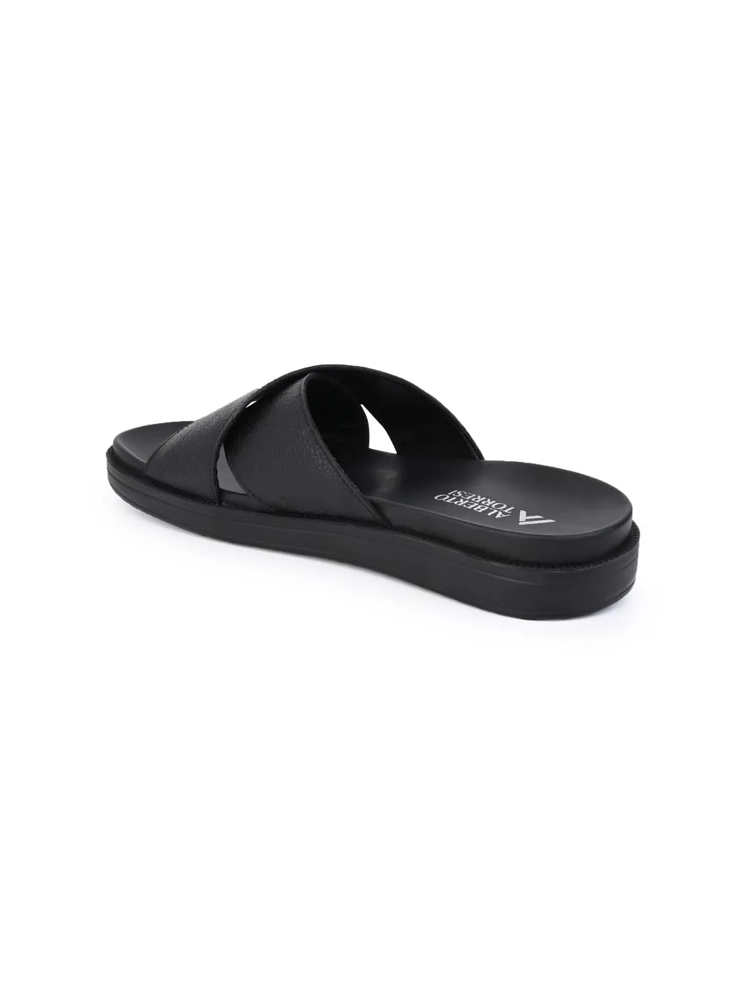 Alberto Torresi Deriko Black Genuine Leather Flats all