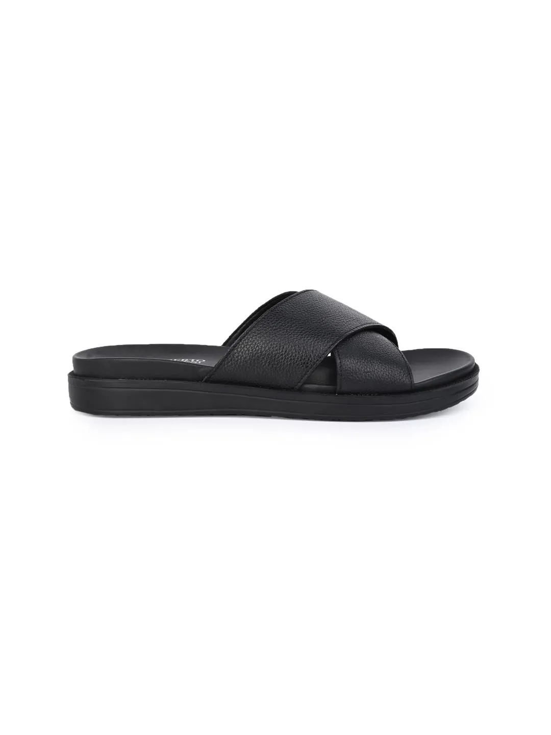 Alberto Torresi Deriko Black Genuine Leather Flats all