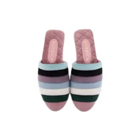 Audrey Velvet Slippers - Multicolor