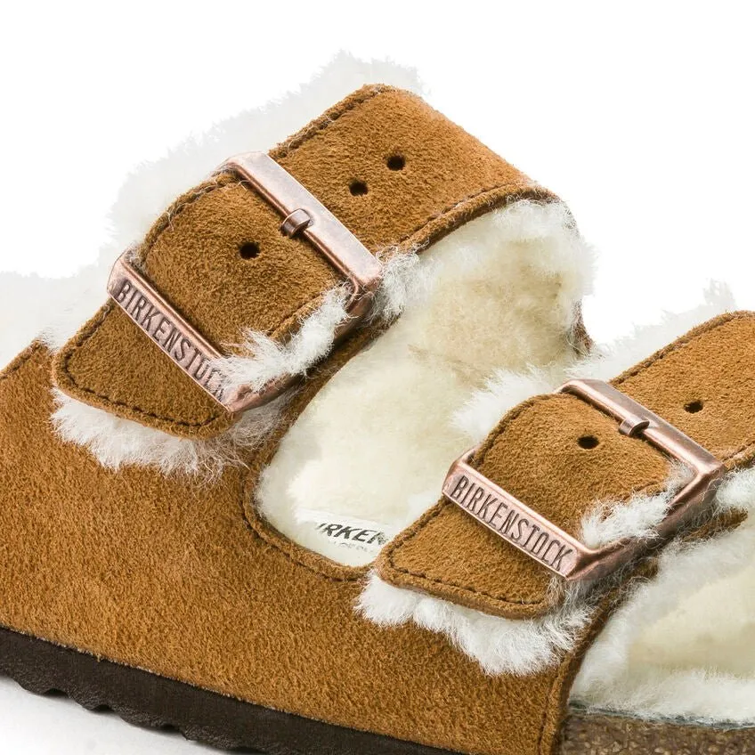 Birkenstock Women's Arizona Shearling - Mink Suede