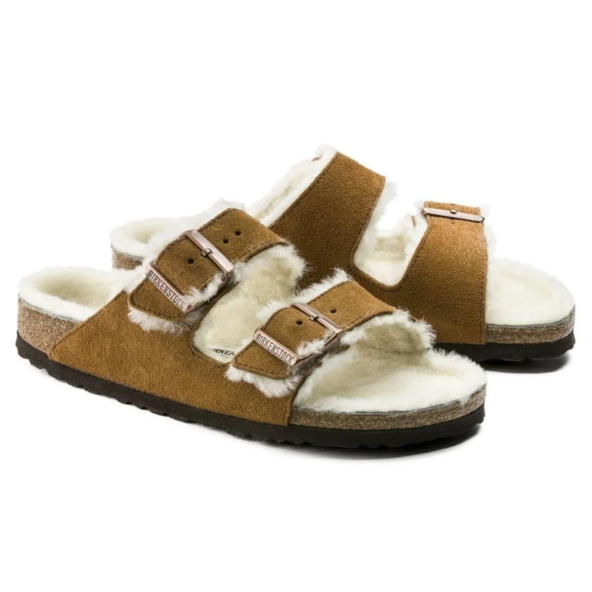 Birkenstock Women's Arizona Shearling - Mink Suede