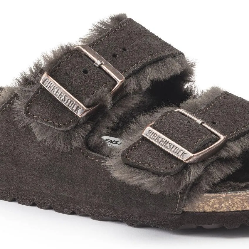 Birkenstock Women's Arizona Shearling - Mocha Suede