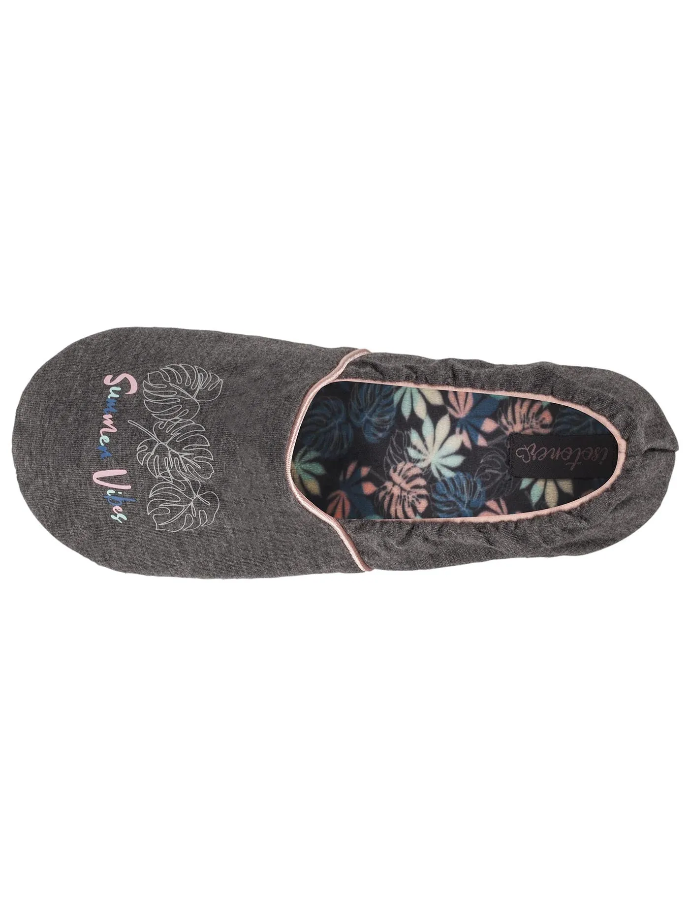 Chaussons slippers Seconde peau Femme Gris