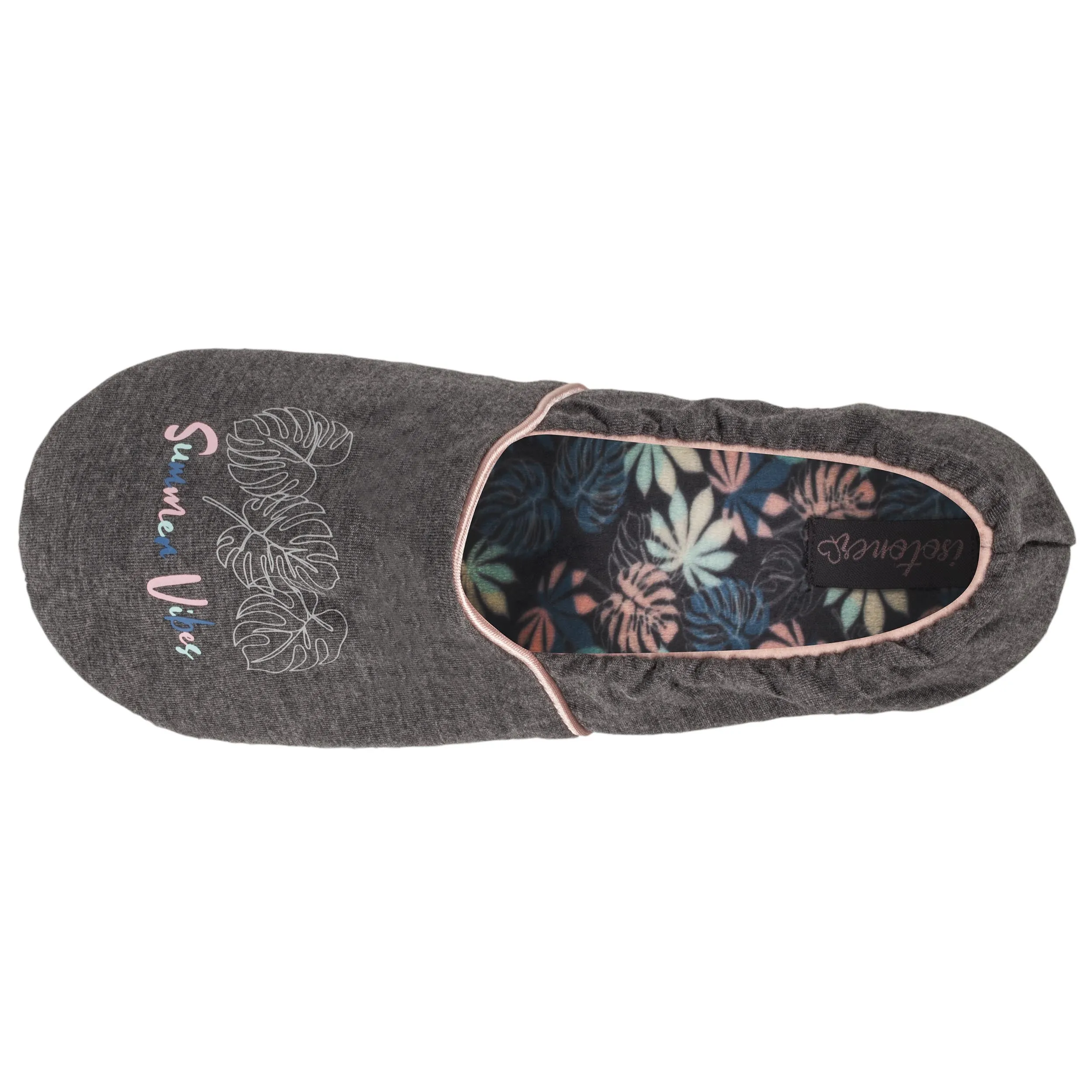 Chaussons slippers Seconde peau Femme Gris