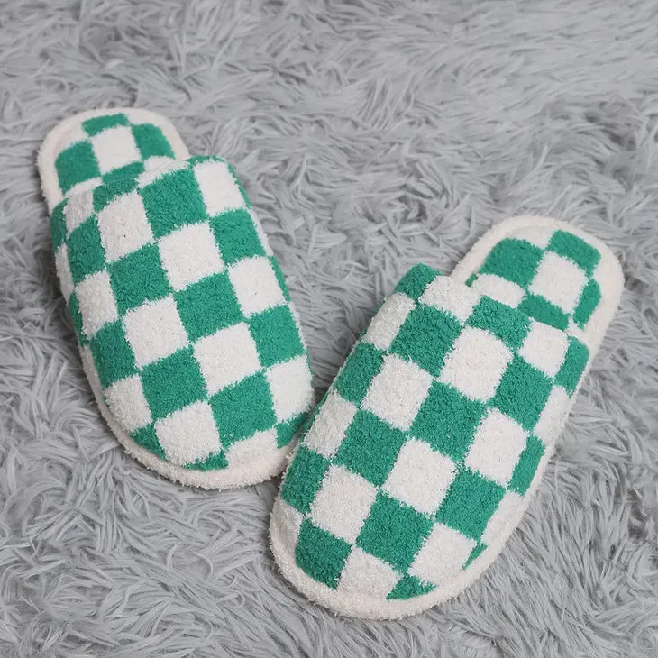 Checkerboard Slippers