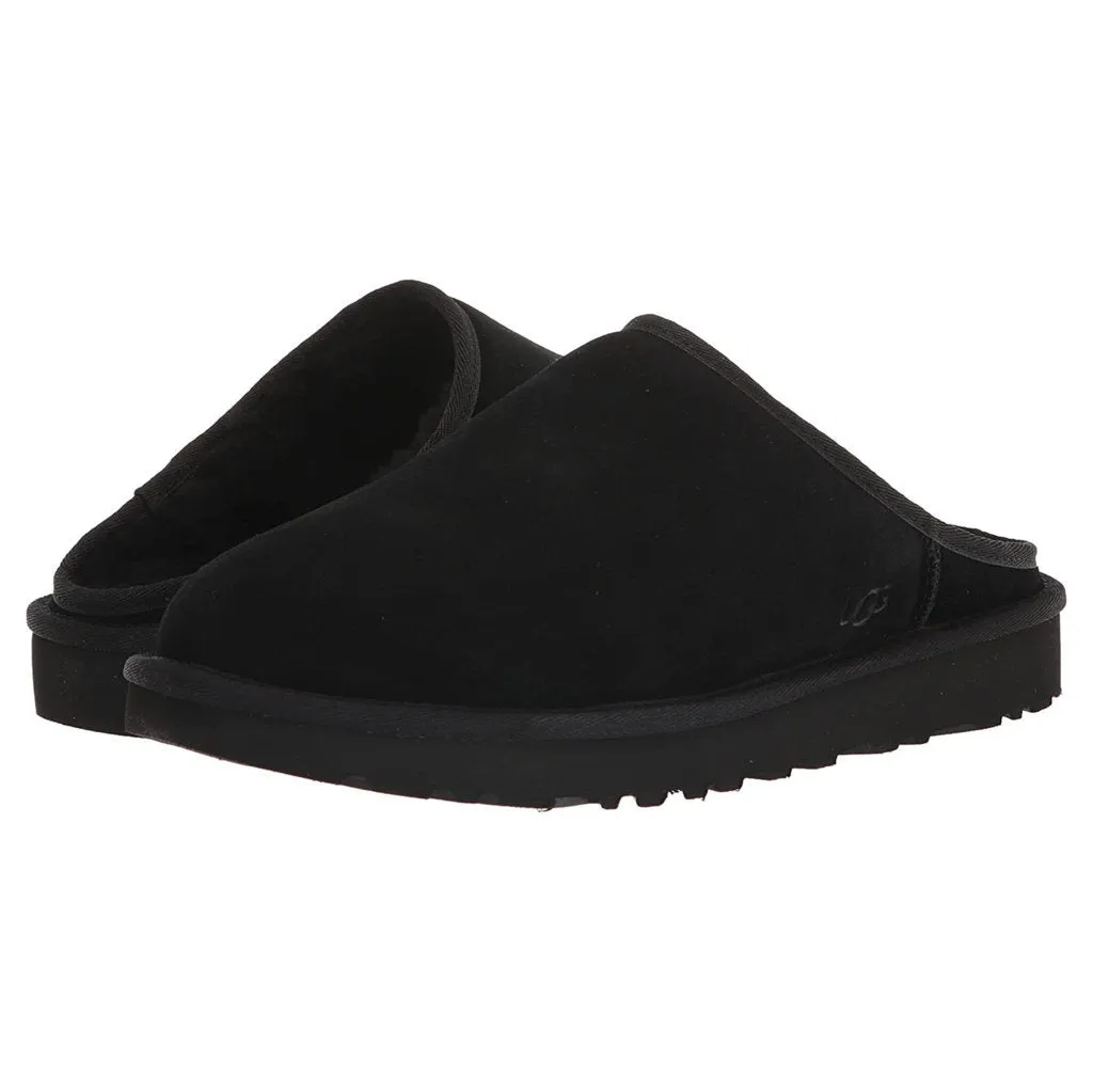 Classic Slip-on Suede Sheepskin Men's Slippers