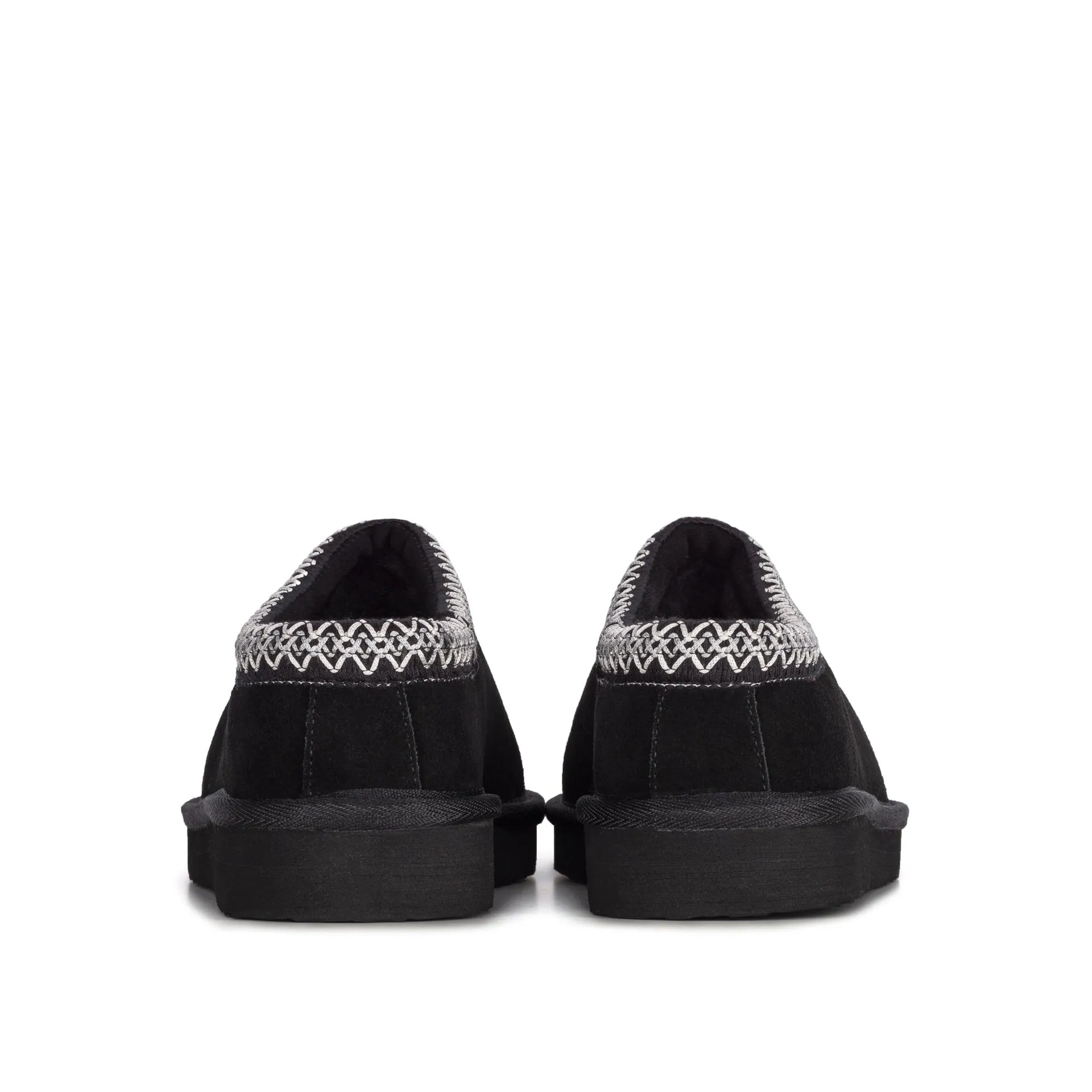 ETHAN BLACK SHEEPSKIN SLIPPER SCOOP