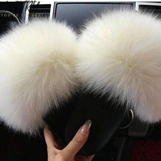 Faux Fur Slippers