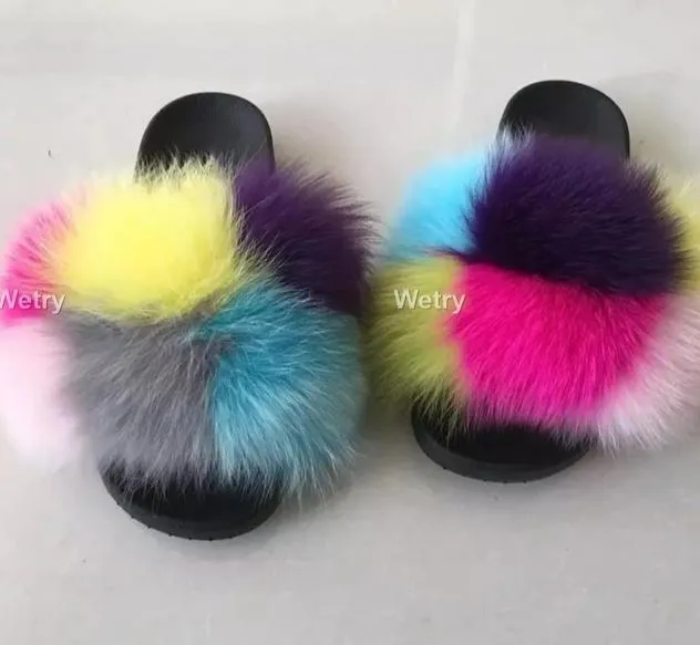 Faux Fur Slippers