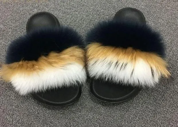 Faux Fur Slippers