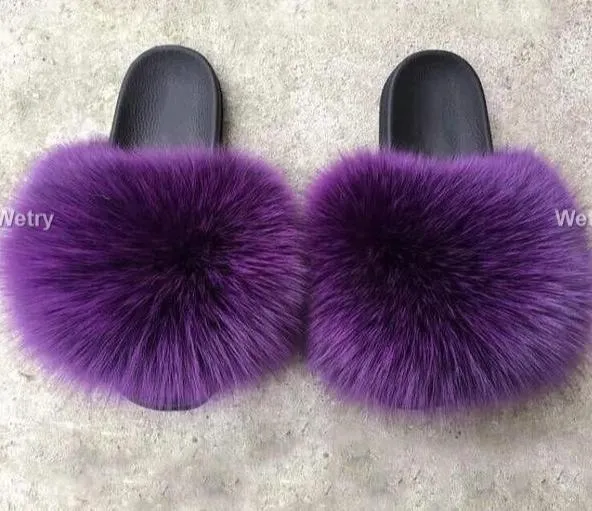 Faux Fur Slippers