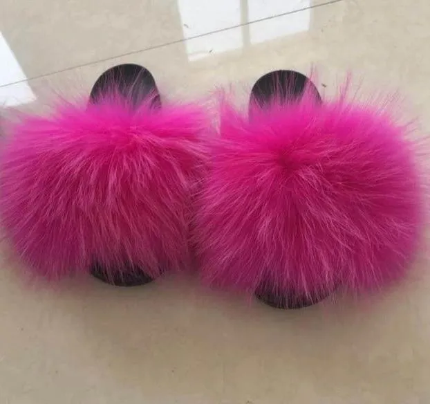 Faux Fur Slippers