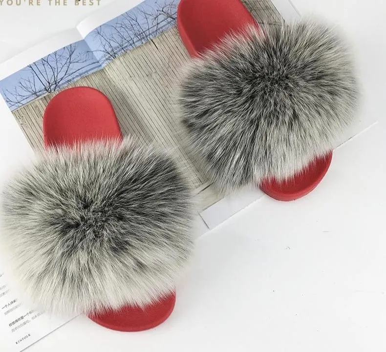 Faux Fur Slippers