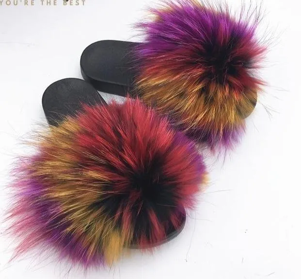 Faux Fur Slippers