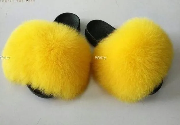 Faux Fur Slippers