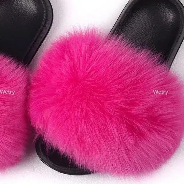 Faux Fur Slippers