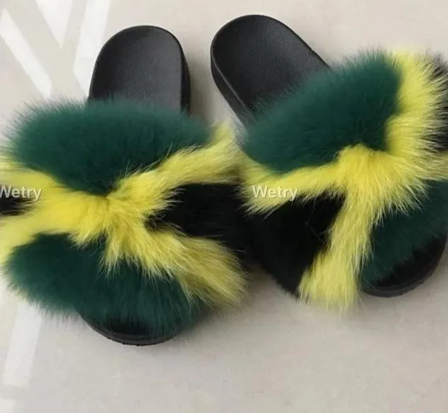 Faux Fur Slippers