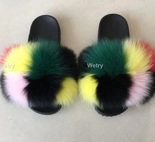 Faux Fur Slippers