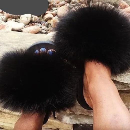 Faux Fur Slippers