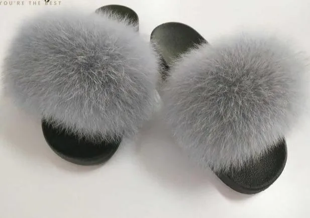 Faux Fur Slippers