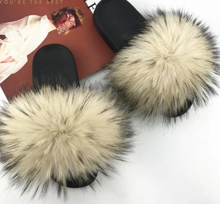 Faux Fur Slippers