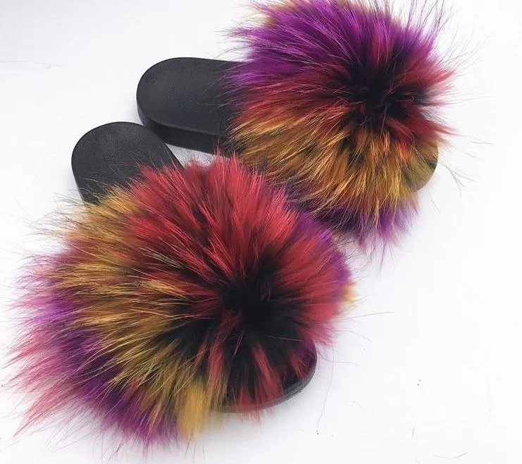 Faux Fur Slippers