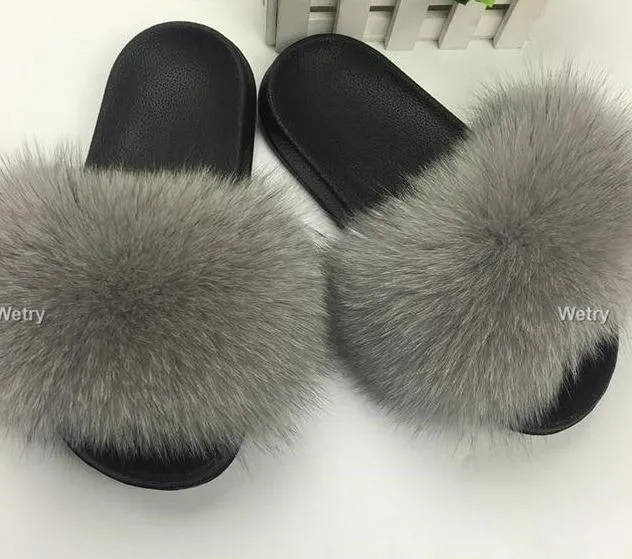 Faux Fur Slippers