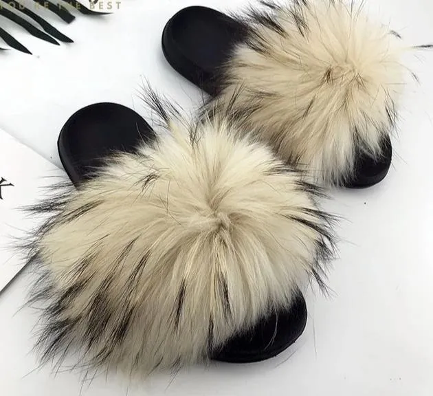 Faux Fur Slippers