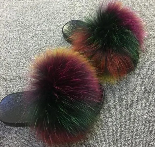 Faux Fur Slippers