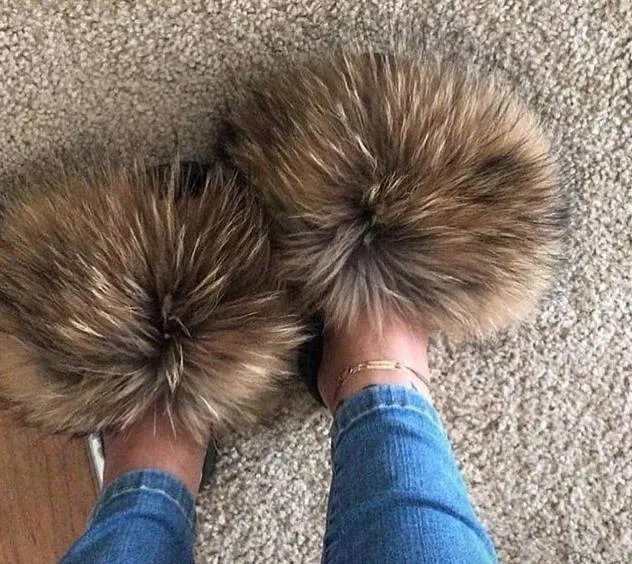 Faux Fur Slippers