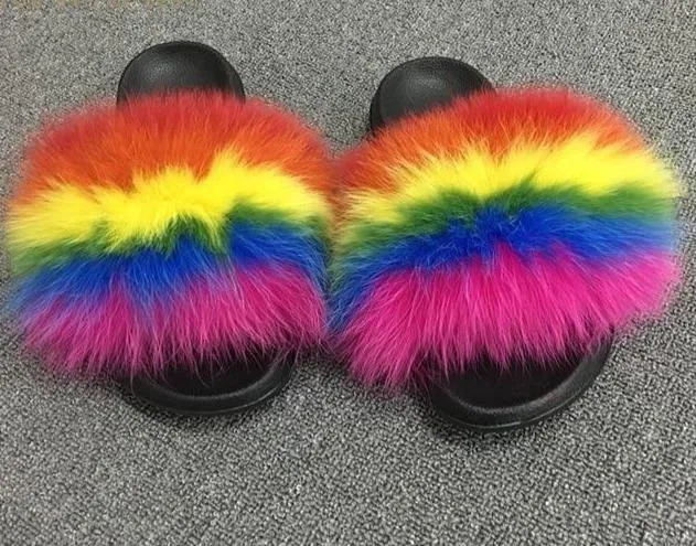 Faux Fur Slippers