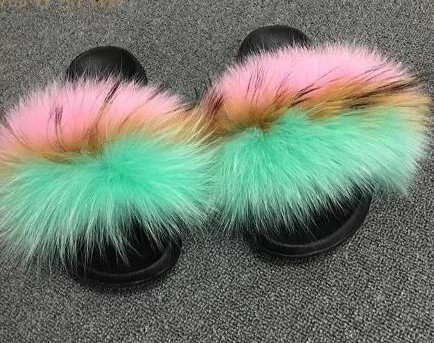 Faux Fur Slippers