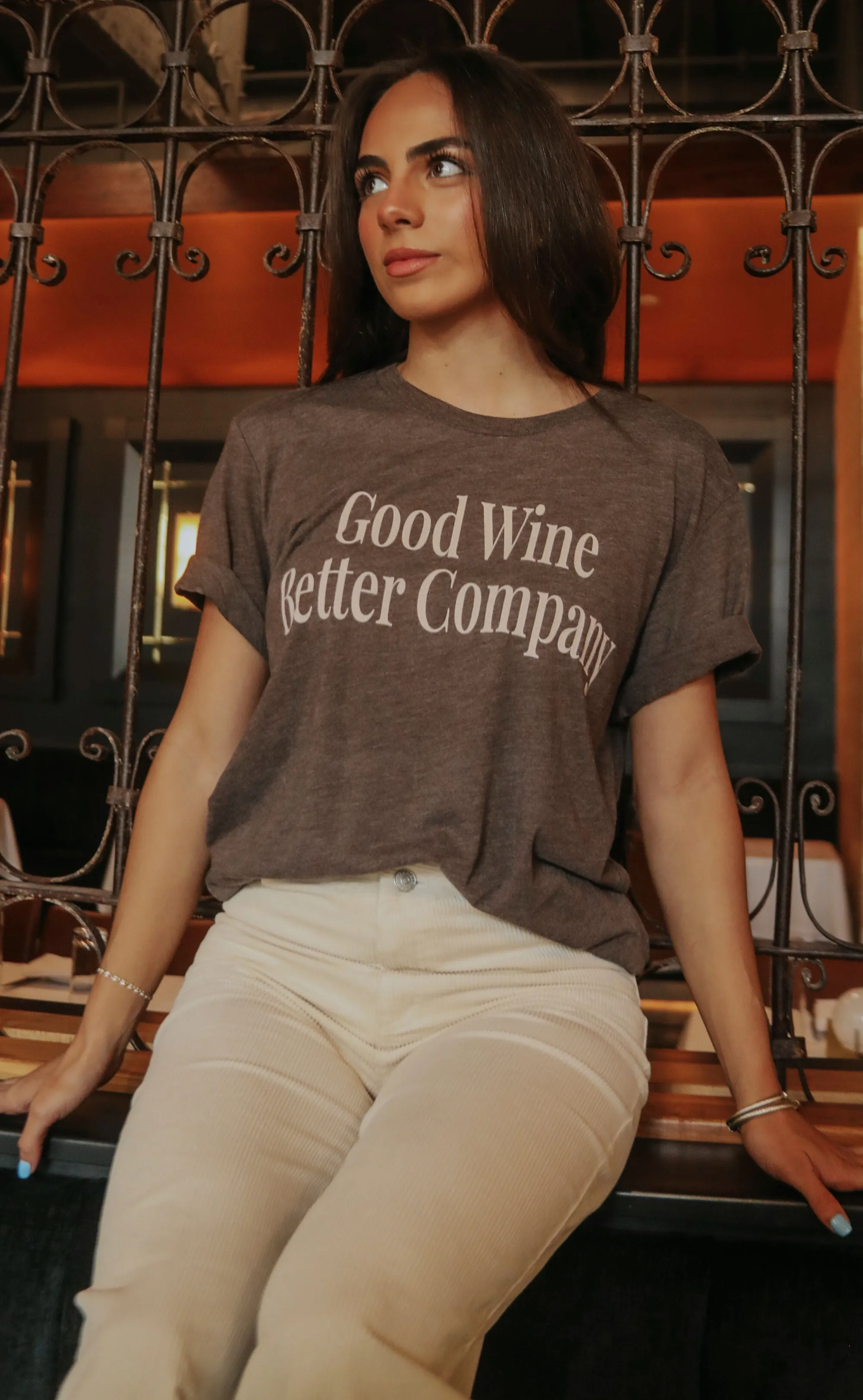 friday   saturday: good wine better company t shirt