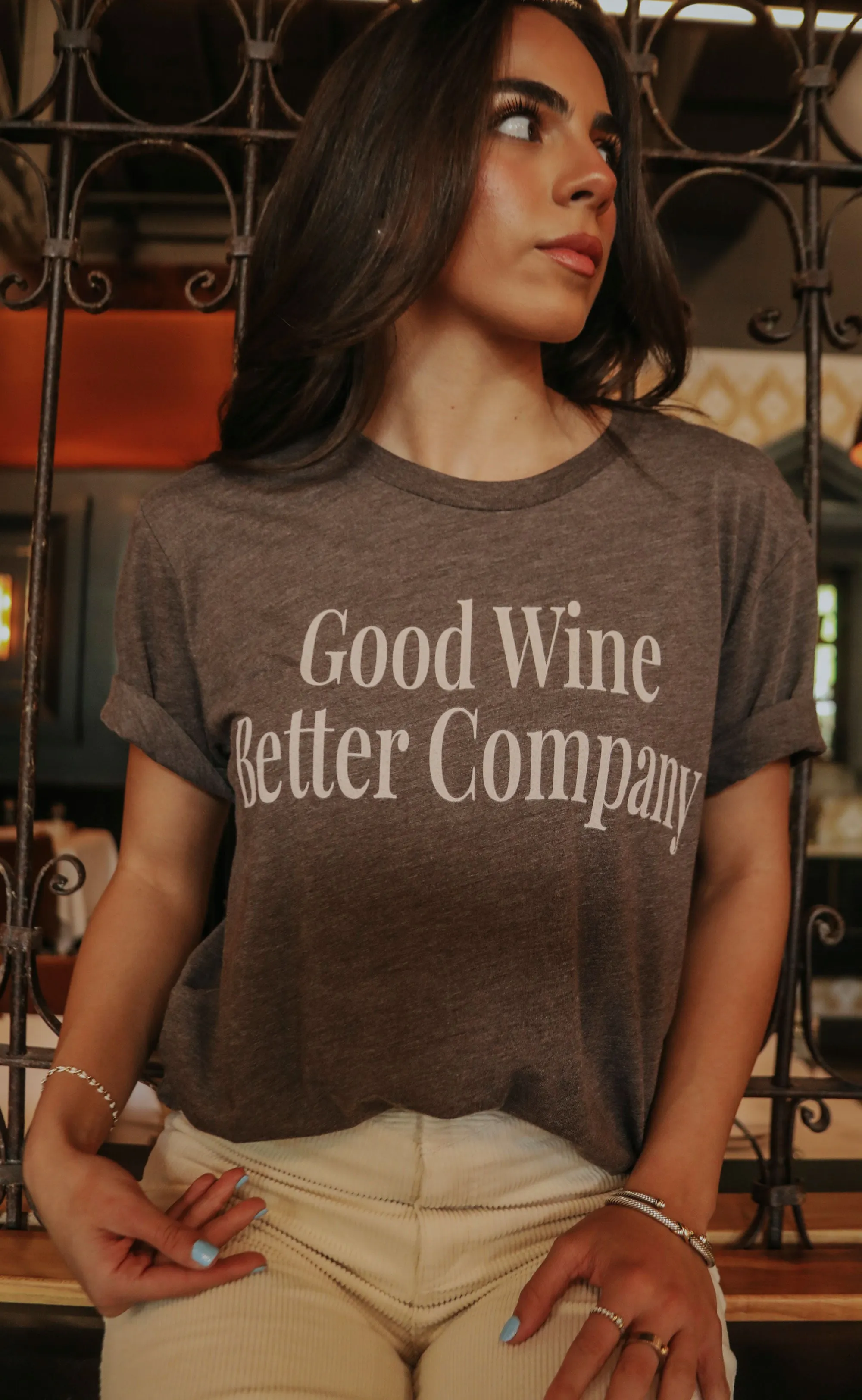 friday   saturday: good wine better company t shirt