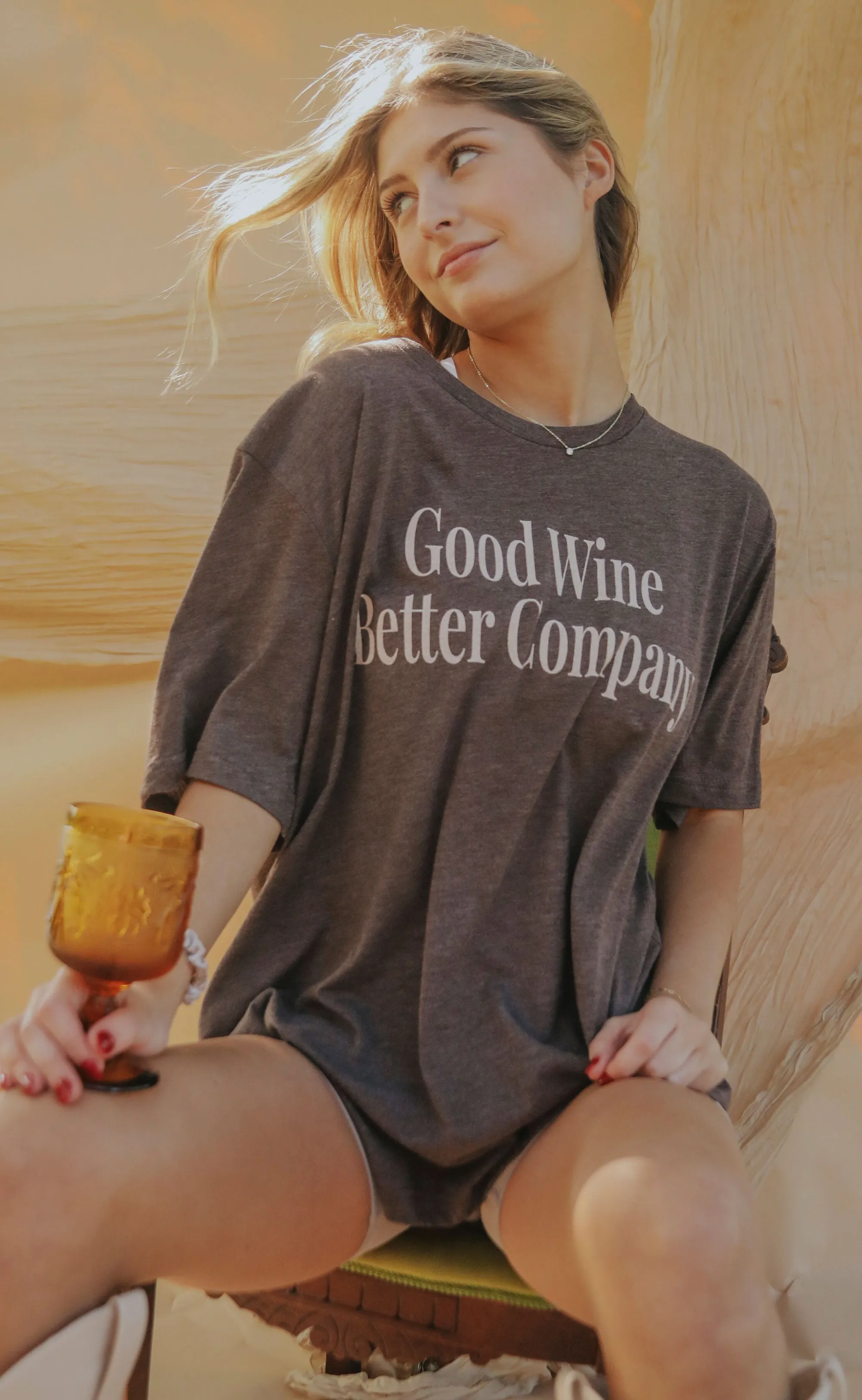 friday   saturday: good wine better company t shirt