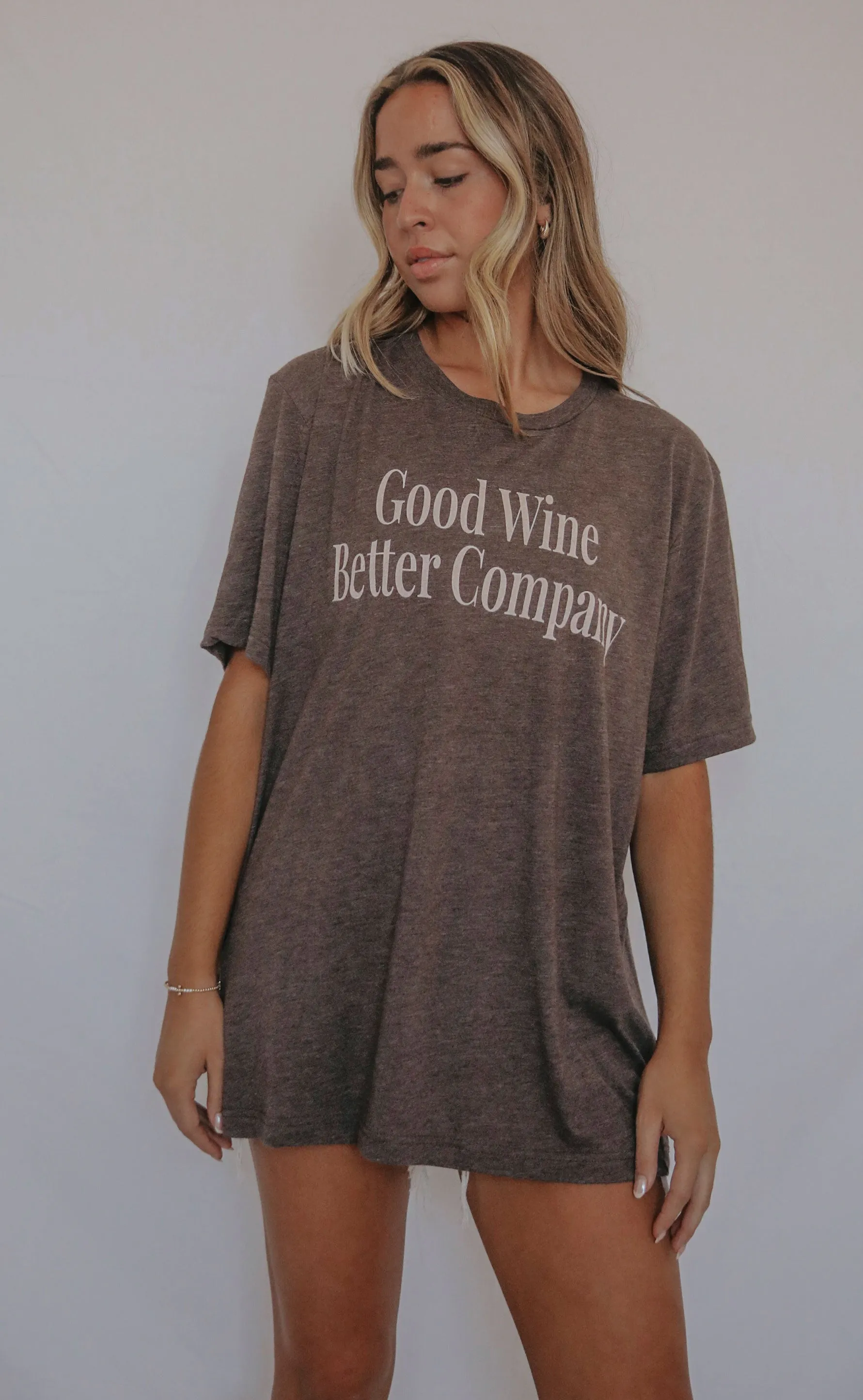 friday   saturday: good wine better company t shirt