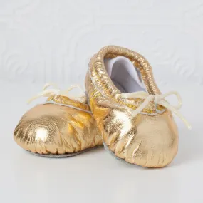 Gold Baby Ballet Slippers