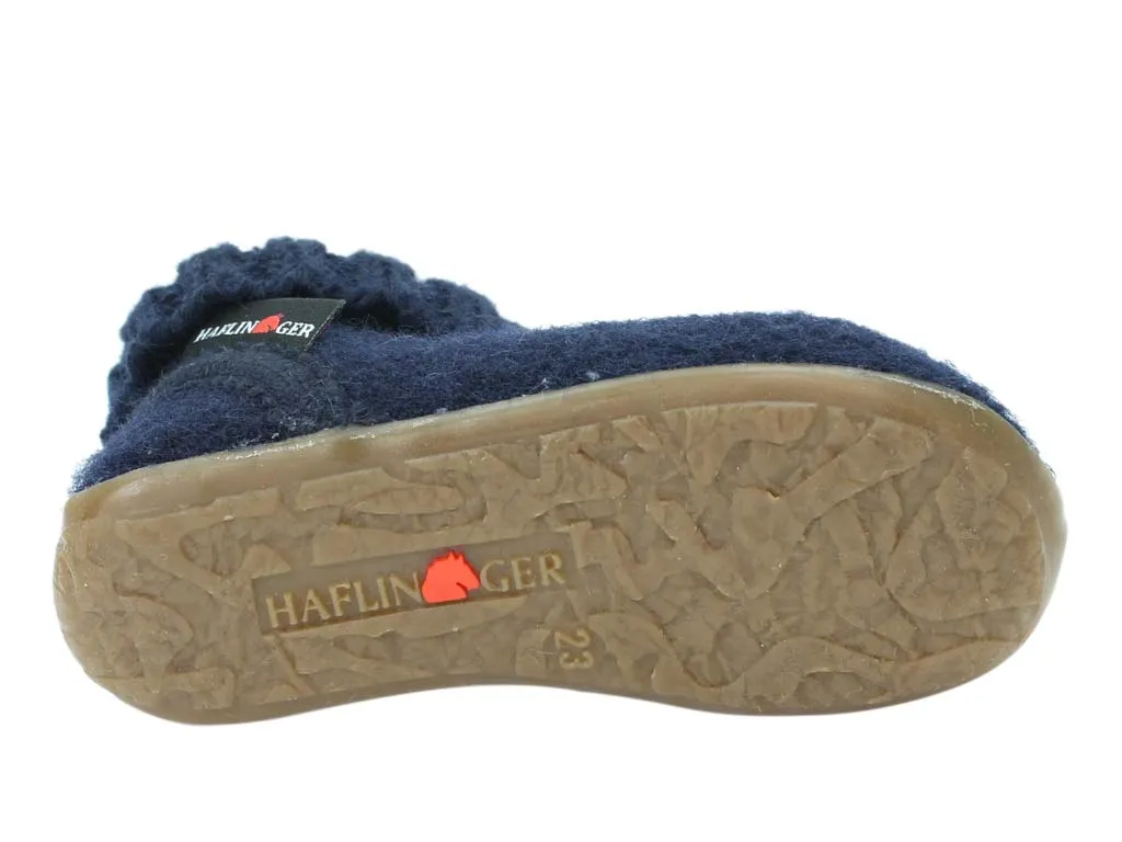 Haflinger Children's slippers Karlo Navy