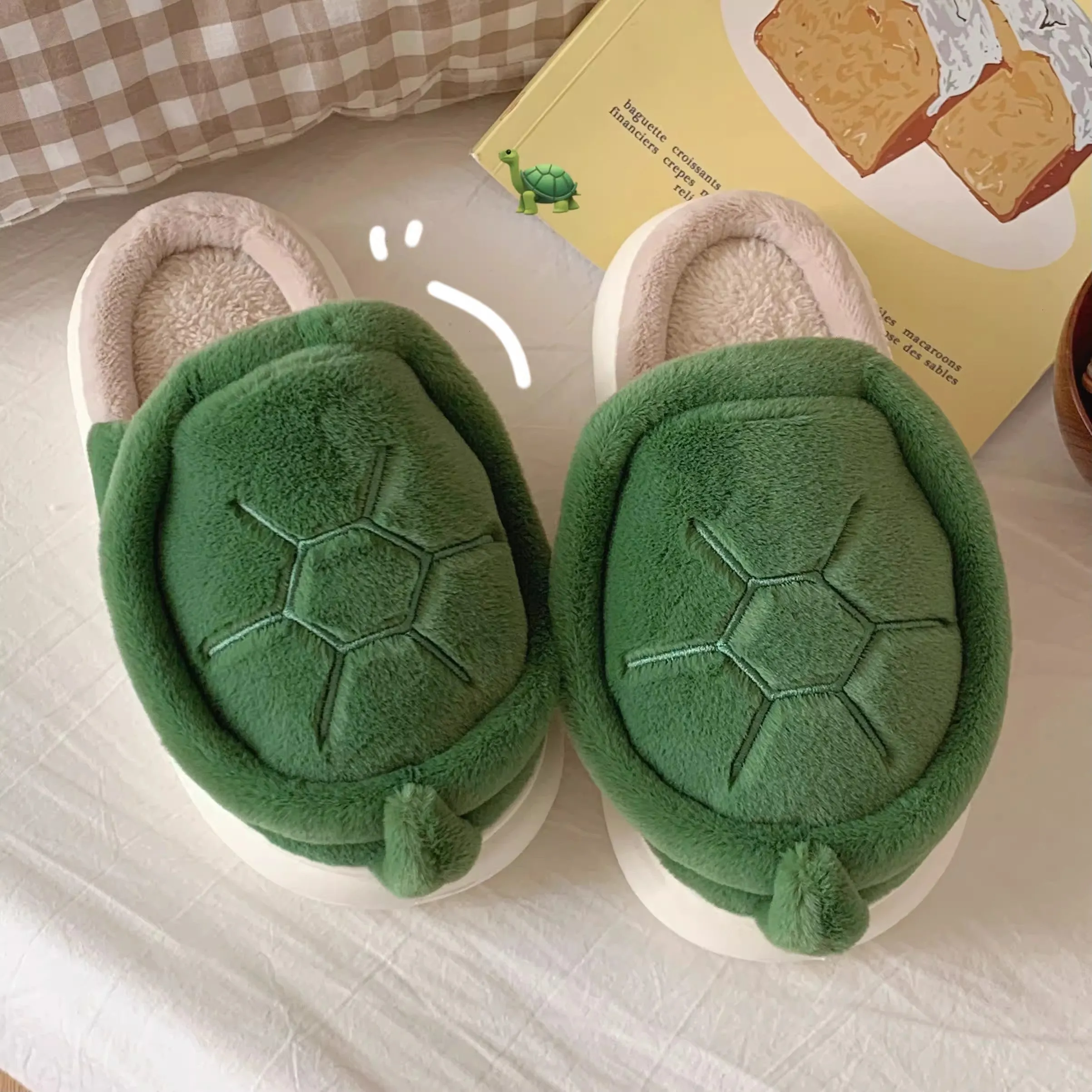 Kawaii Tortoise Winter Slippers PN6503