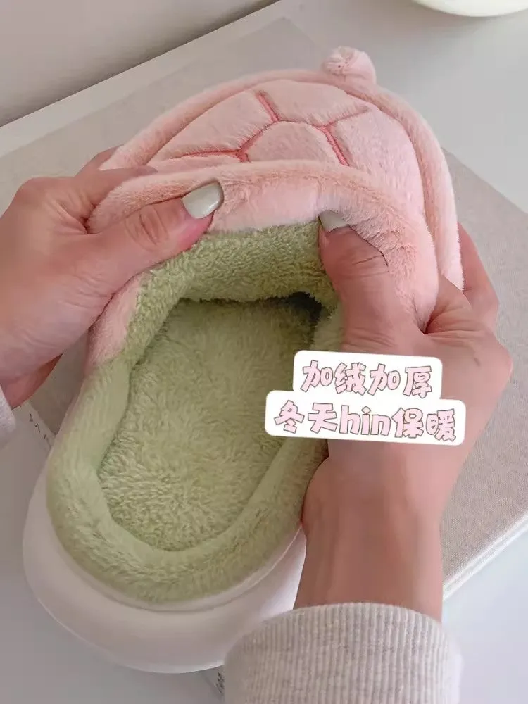 Kawaii Tortoise Winter Slippers PN6503