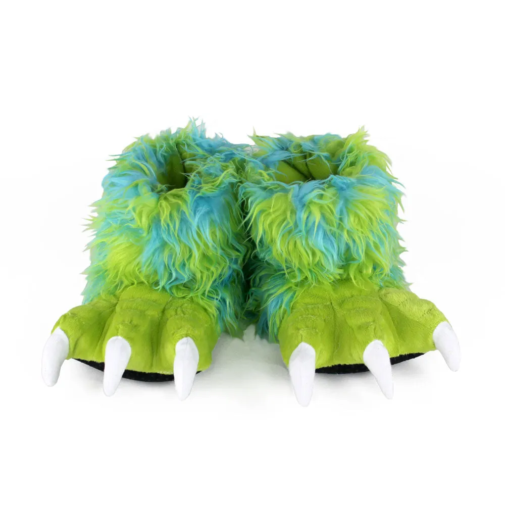 Kids Green Monster Claw Slippers