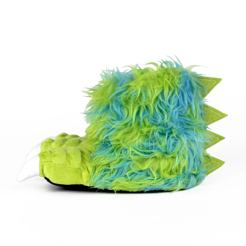 Kids Green Monster Claw Slippers