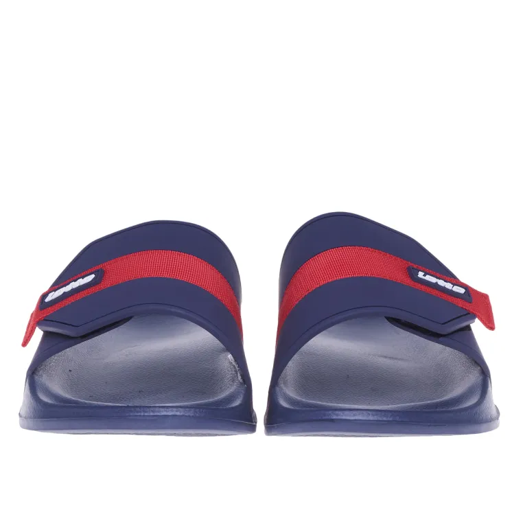 Lot swimming pool or sea slipper with strap 219535 0KT blue red