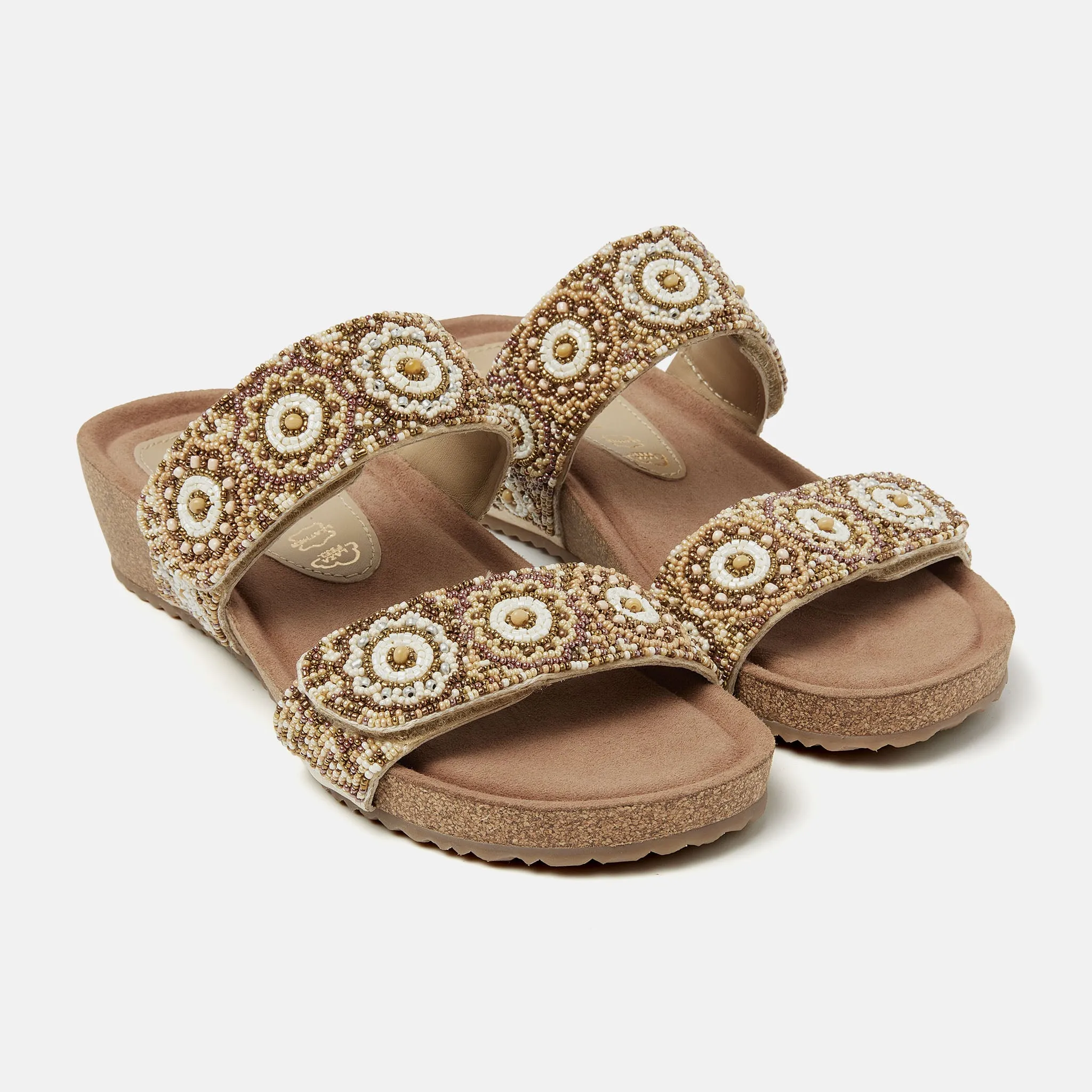 Mary Dames Slippers Beige