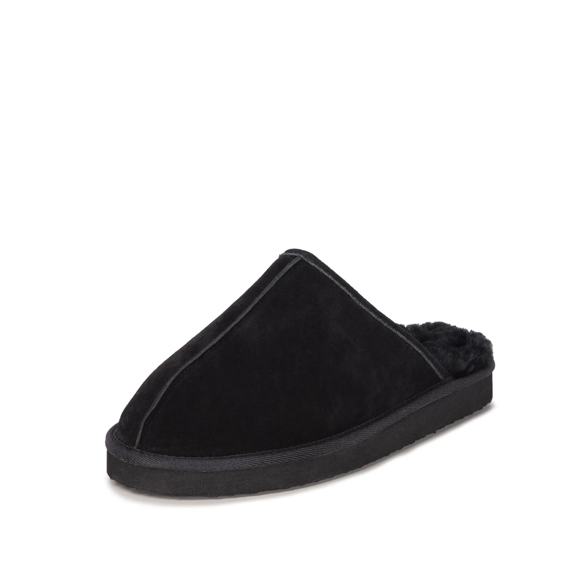 MAX BLACK SHEEPSKIN MULE