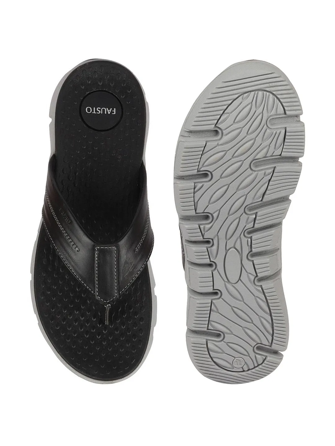 Men Black Phylon Sole Flexible Ultrasoft Outdoor & House Slippers