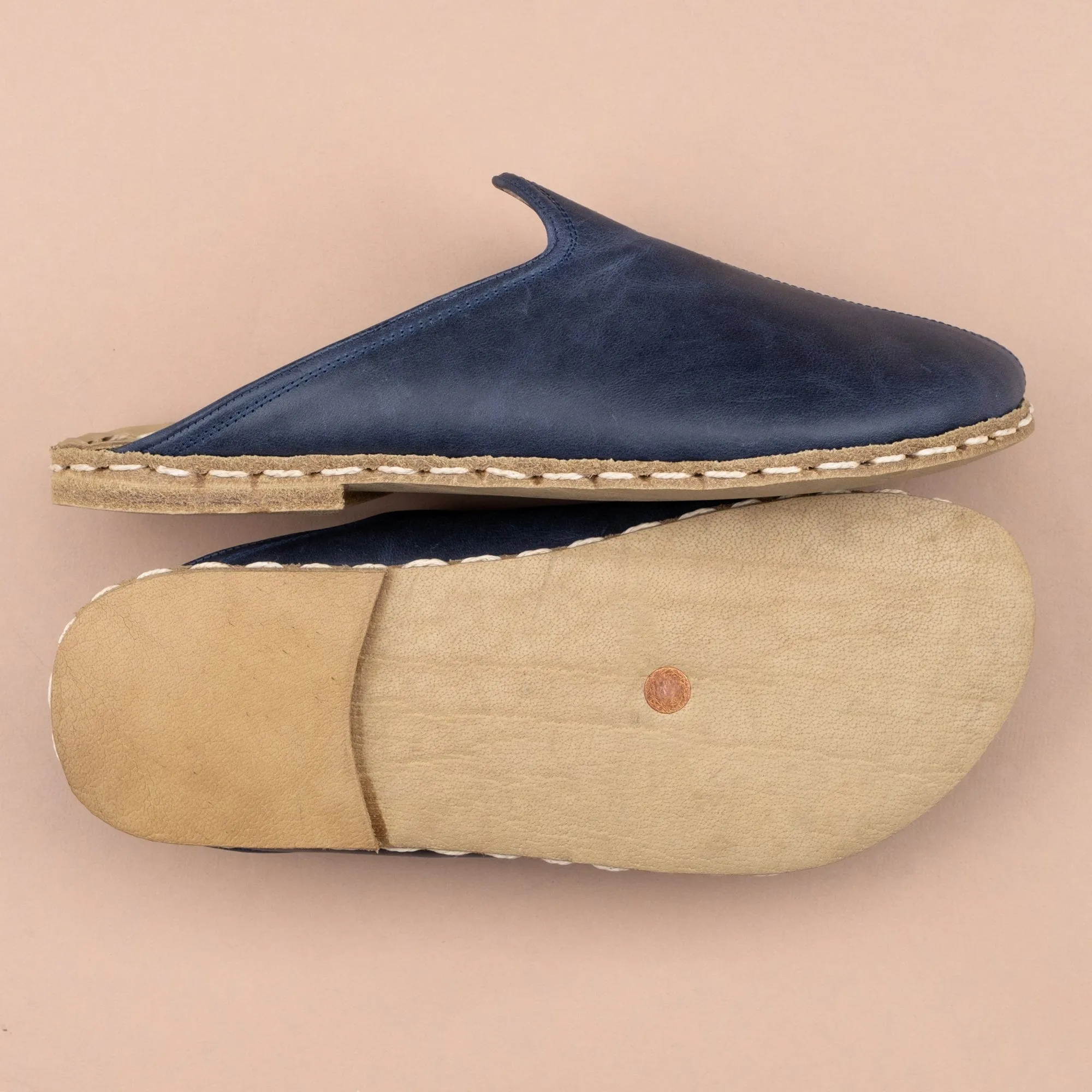 Men's Blue Barefoot Slippers