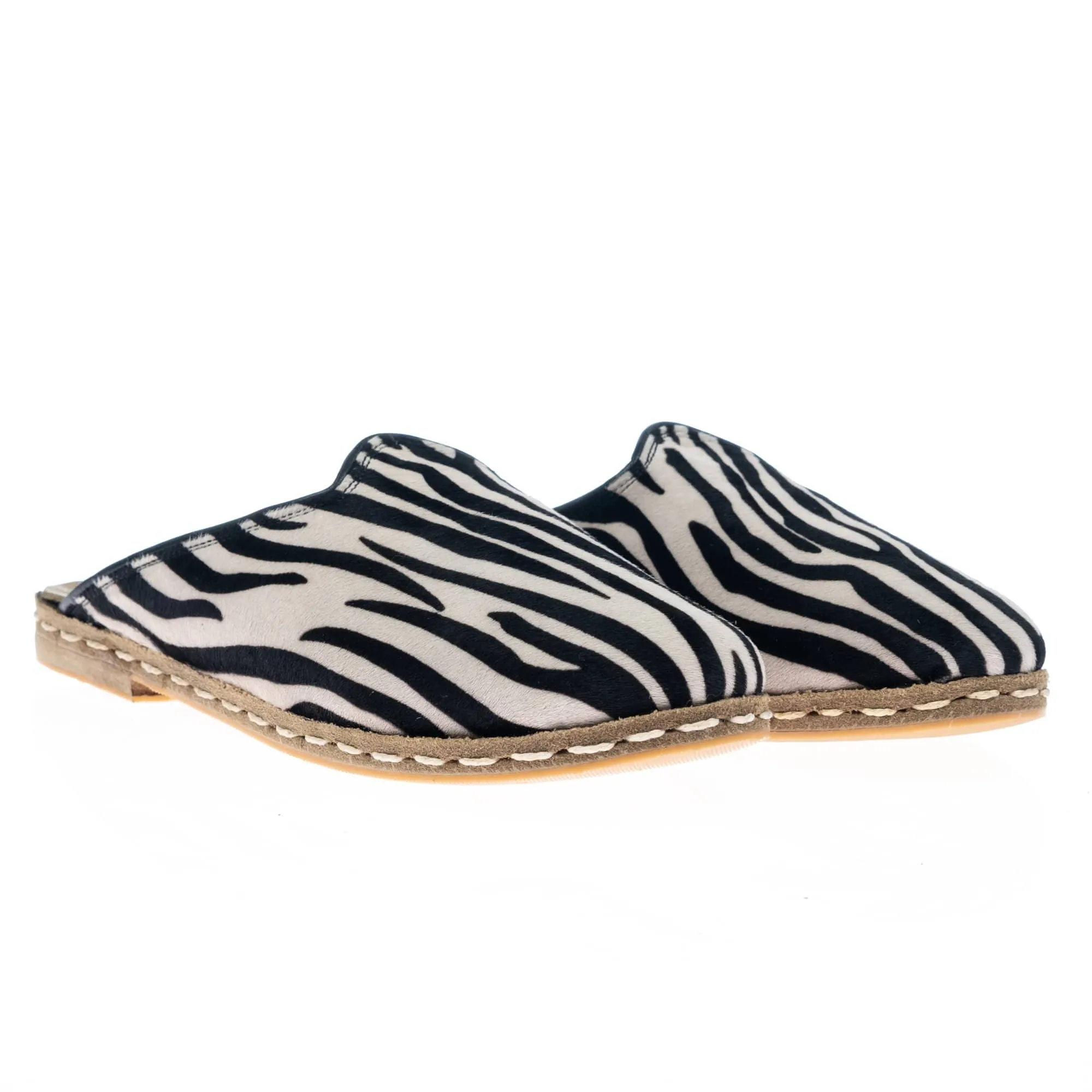 Men's Zebra Slippers