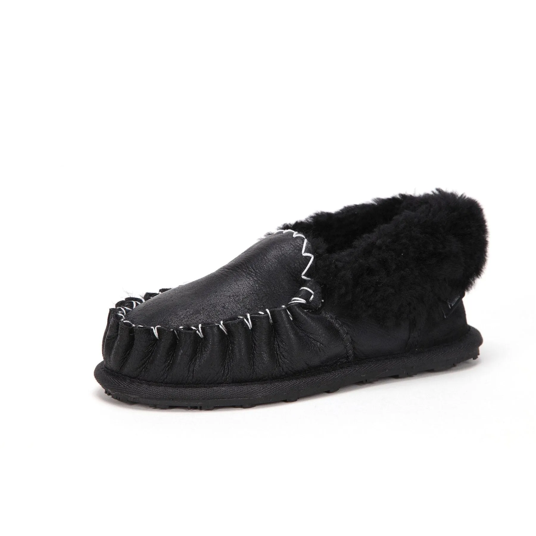 Moccasin - 100% Australian Sheepskin Suede UGG Slippers [Clearance]